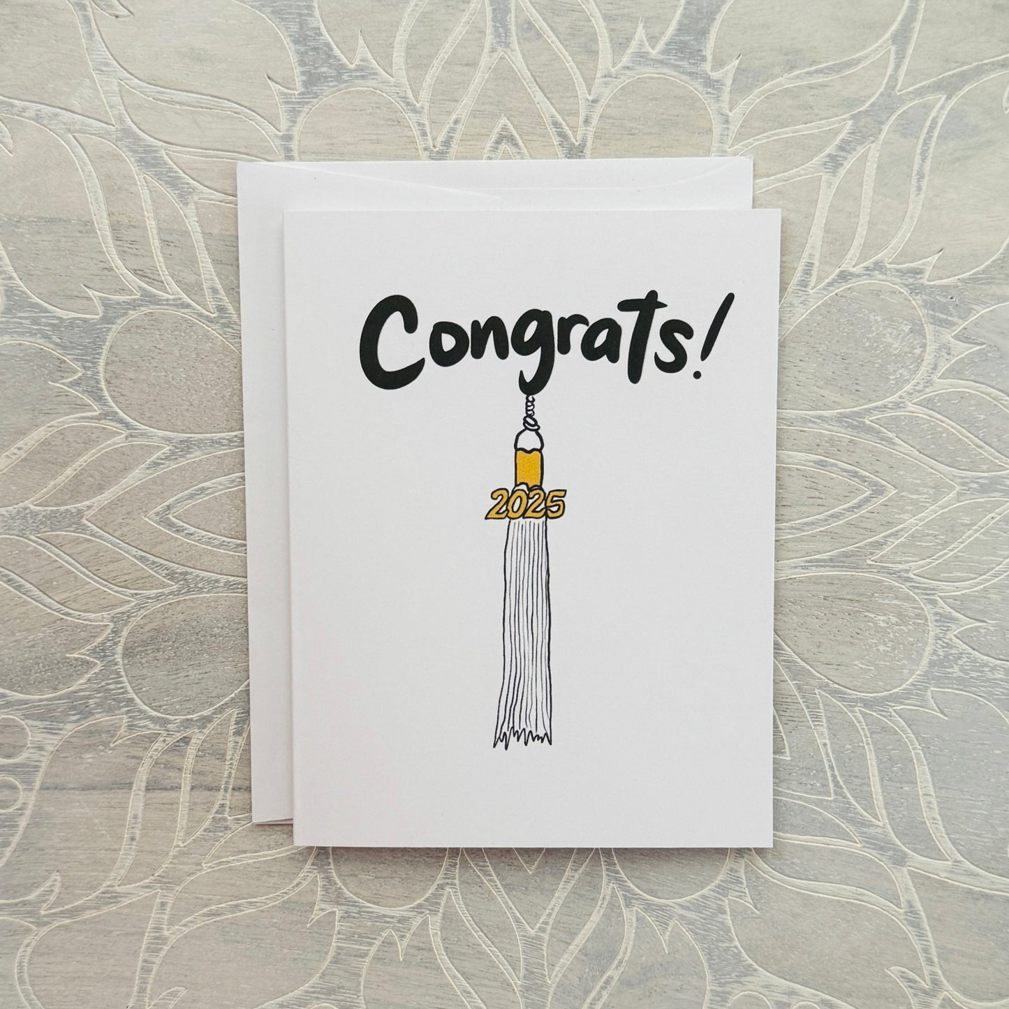 2025 Congrats Graduation Tassle greeting card
