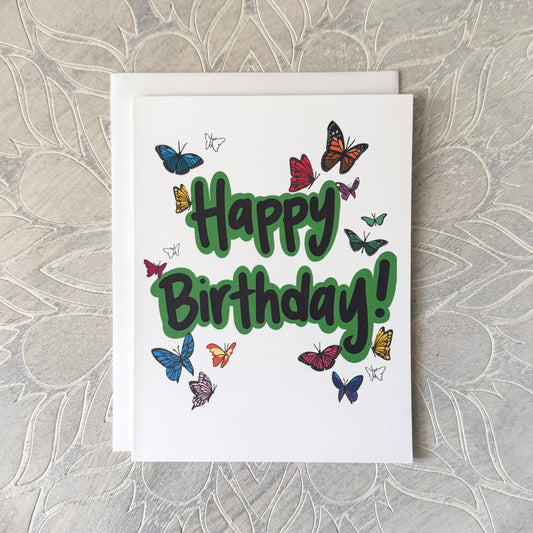 Butterfly Birthday greeting card