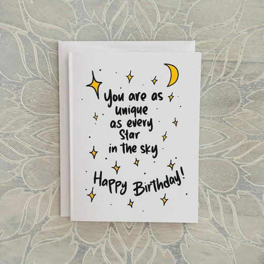 Stars in the Sky Birthday greeting card