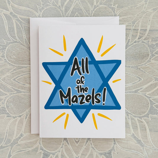 All of the Mazels greeting card